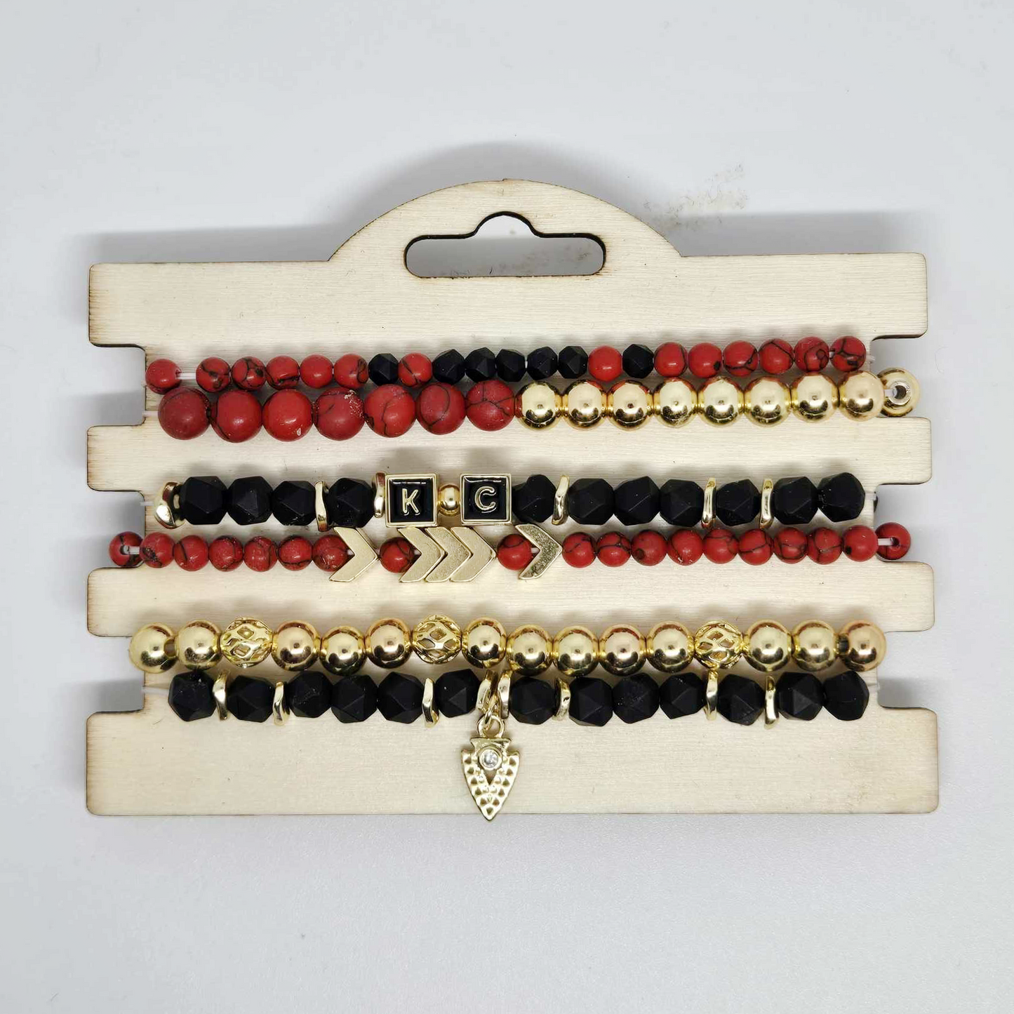 Vegas Who | Red, Black & Gold Stack