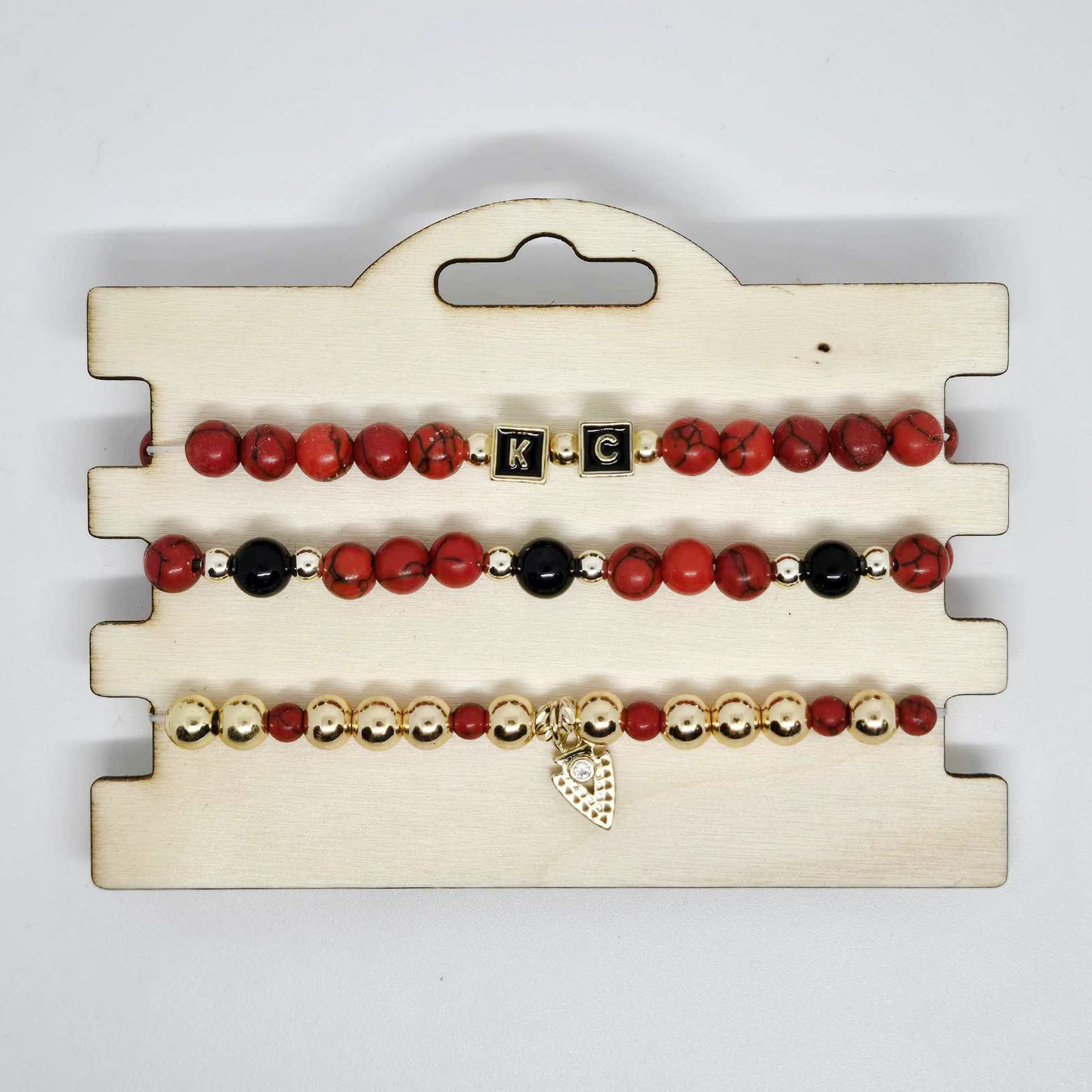 Red & Bold | Red, Black & Gold Stack