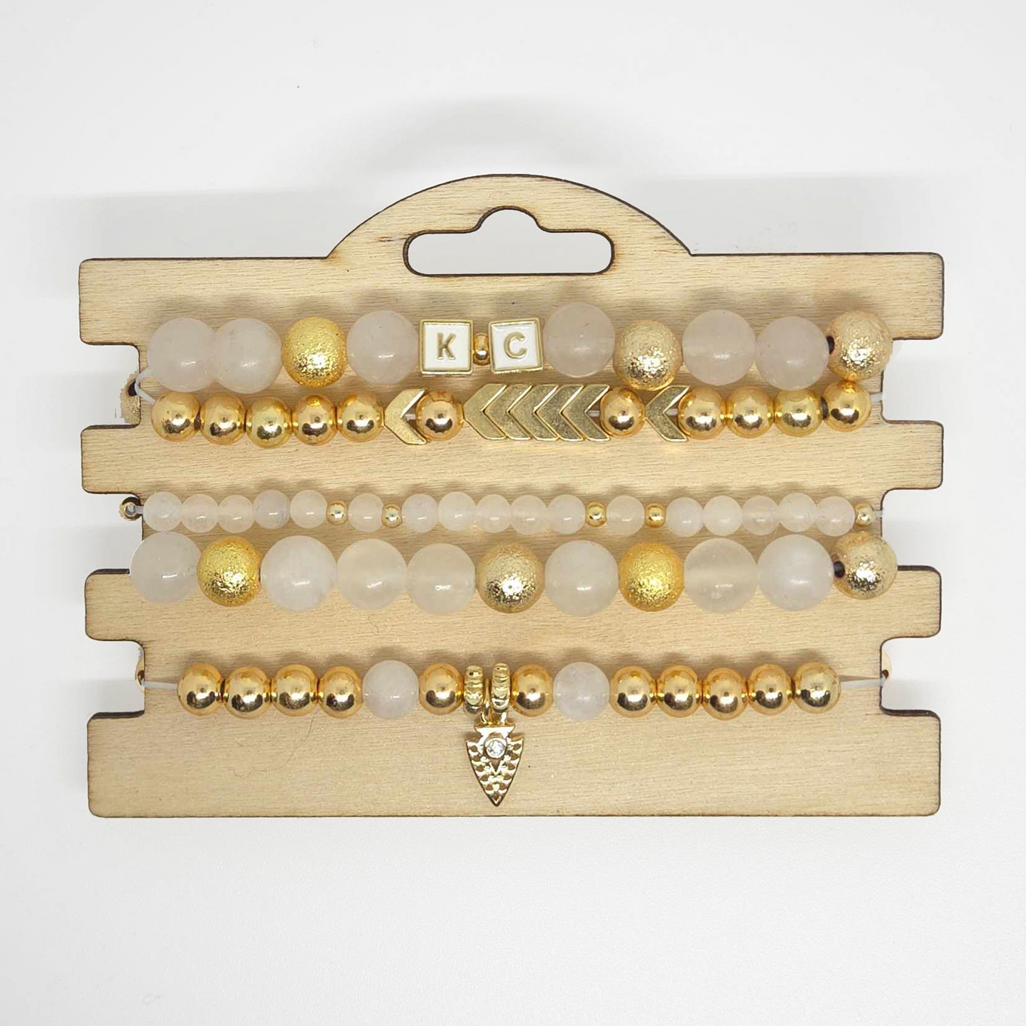 Kingdom Sparkle | White & Gold Stack