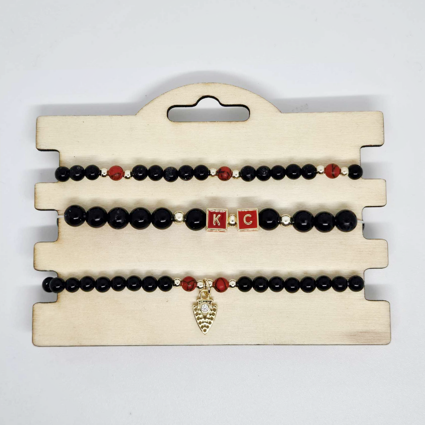 When It's Grim | Red, Black & Gold Stack