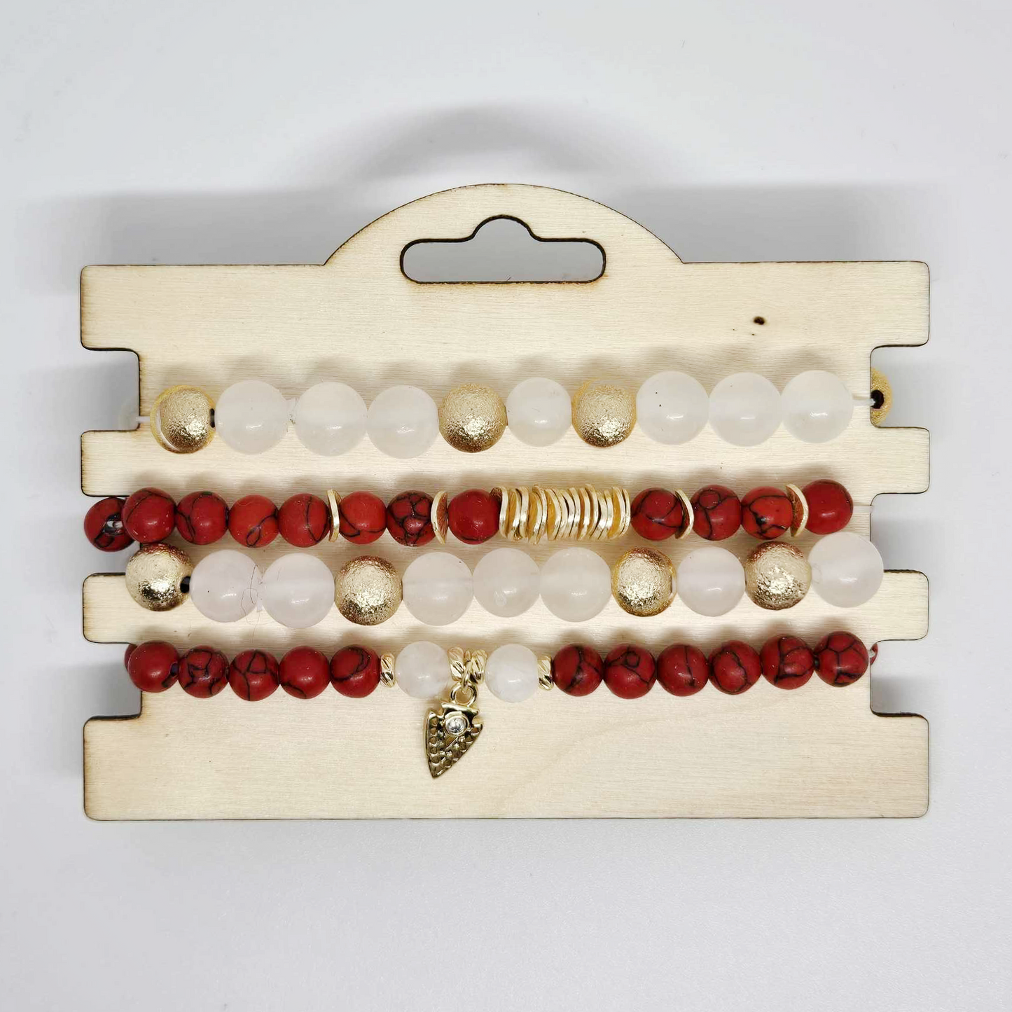 Red & Gold | Red, White & Gold Stack