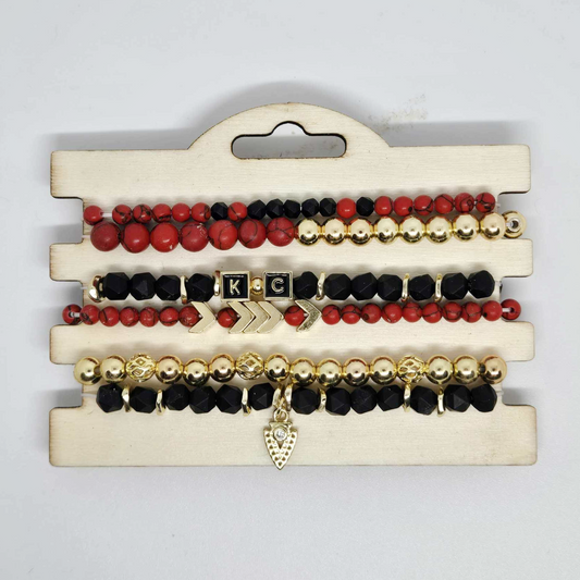 Vegas Who  |  Red, Black & Gold Stack